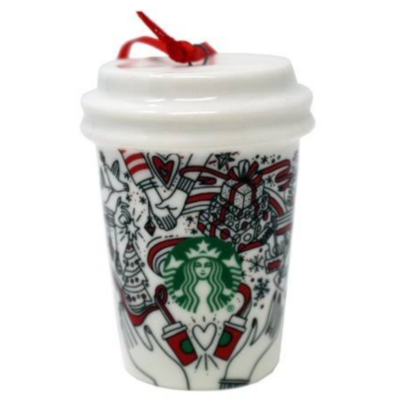 Starbucks 2017 Red Holiday Cup Ornament - Picture 1 of 8